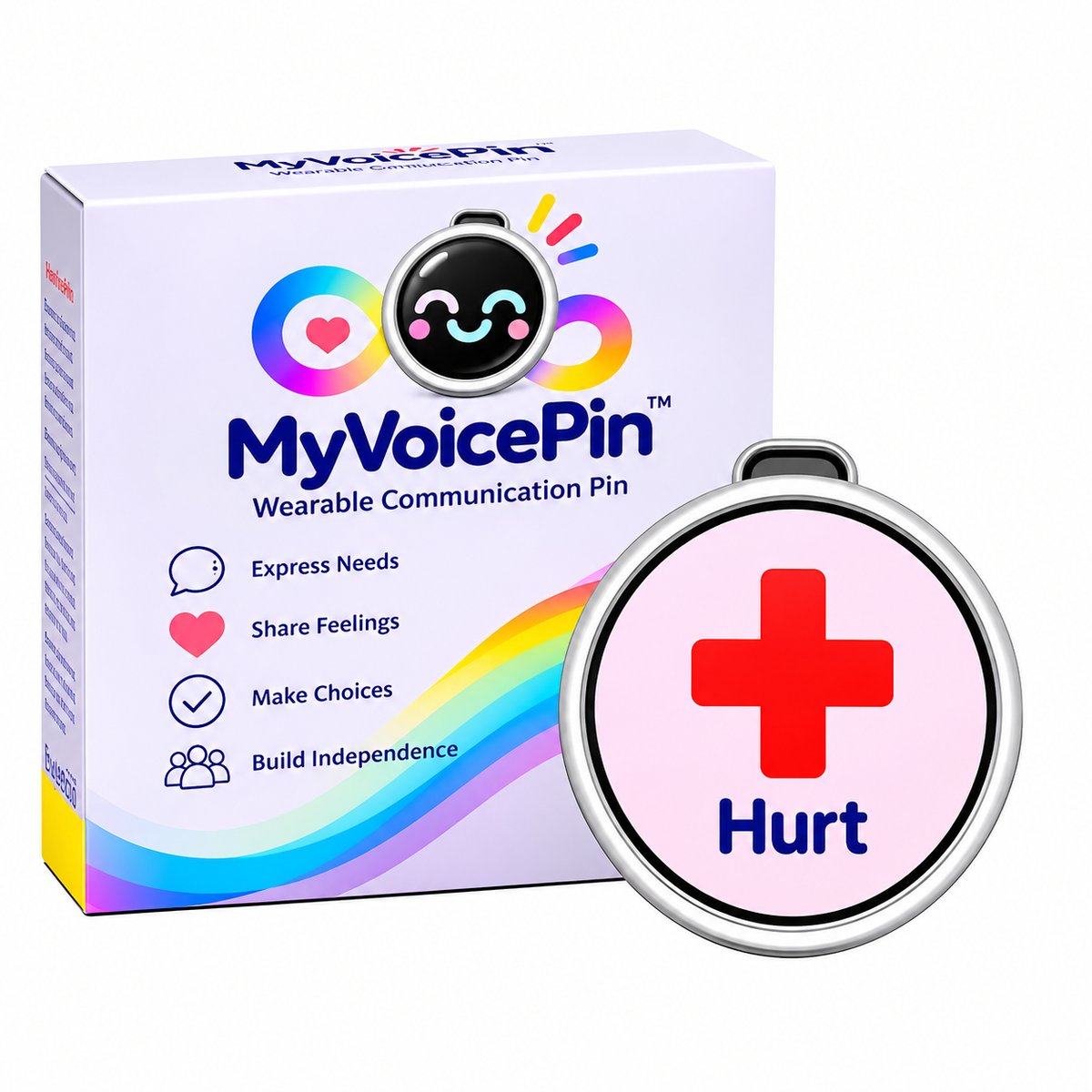 My Voice Pin showing the Hurt card